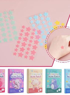 144 PCS Cute Star Pimple Patch Acne Colorful Invisible Acne