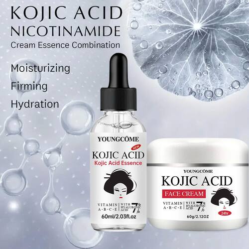 YOUNGCOME Kojic Acid Serum &Cream Bundle - Brightening Set f