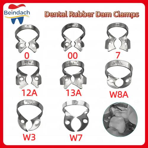 1PC/Pack Dental Rubber Dam Clamps Barrier Clip Restorative D