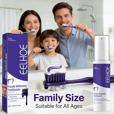 ?Purple Whitening Toothpaste Effectively Removing Dental Pla