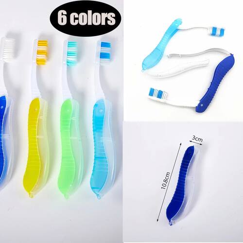 1pc Portable Disposable Foldable Travel Camping Toothbrush T