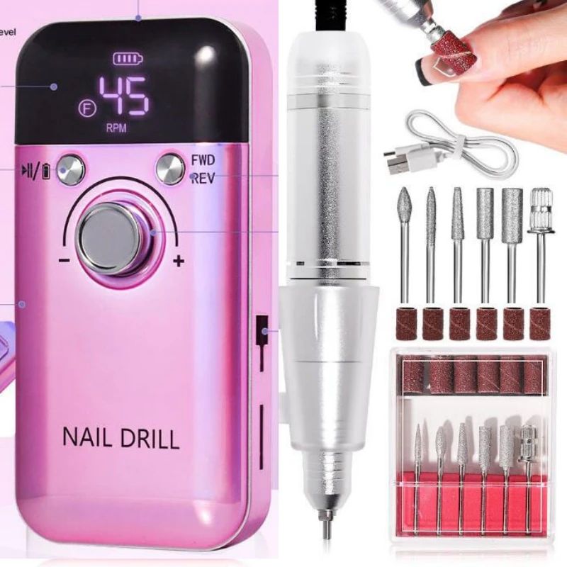 45000RPM Electric Nail Drill Machine Professional Nail Drill