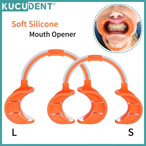 Dental Soft Silicone C-Shape Mouth Opener Intraoral Lip Chee