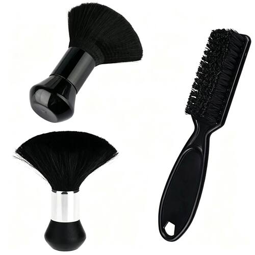 Hairdressing Soft Brush Black Hairdressing Sweeping Neck Hai