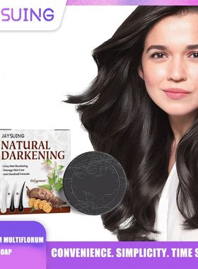 Gray White Hair Shampoo Soap Bar Polygonum Organic Darkening