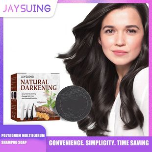 Gray White Hair Shampoo Soap Bar Polygonum Organic Darkening