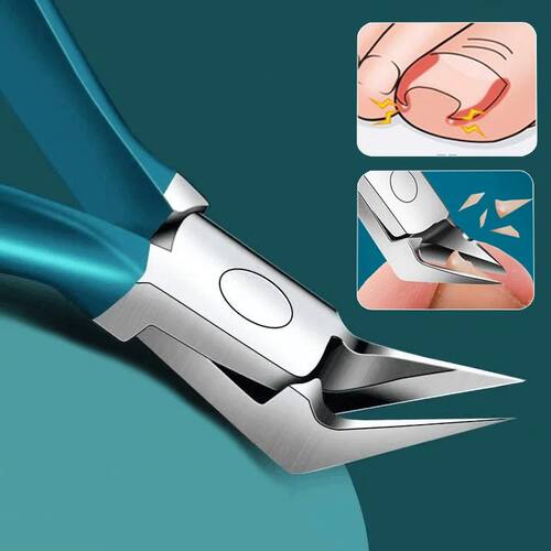 Stainless Steel Toenail Clipper Straight Blade for Ingrown &