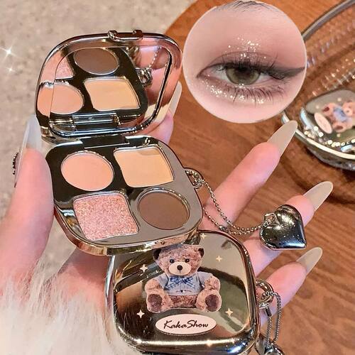 Kakashow Little Bear Eyeshadow Palette - Soft, Natural, Long