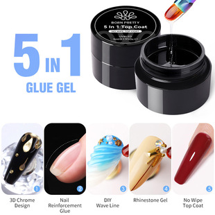 Glue Extens functional Shape Multi Plastic Hard Nail Viscose