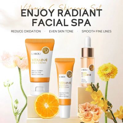 3pcs/Set Vitamin C Facial Set for Hydrating Moisturizing Whi
