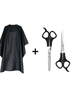 Anti-static Waterproof Barber Cape Set with Stainless Steel