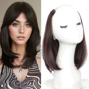 20/30cm Synthetic Short Straight Internal Buckle V-shaped Ha