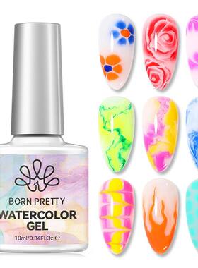 10ml Clear Blossoming Gel Nail Polish Watercolor Spreading E