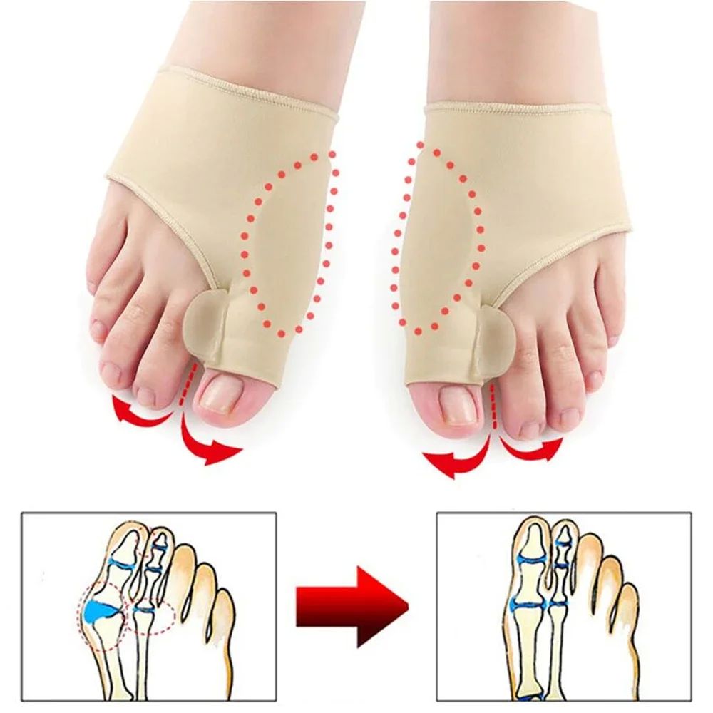1Pair Toe Separator Hallux Valgus Bunion Corrector Hammer To