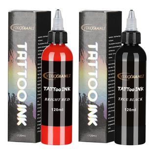 120ml red/black Tattoo Ink Pigment with box BodyArt Tattoo K
