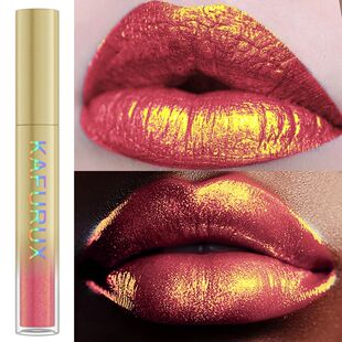 Lip Metallic Glitter Red Pink Hydrating Colors Glaze