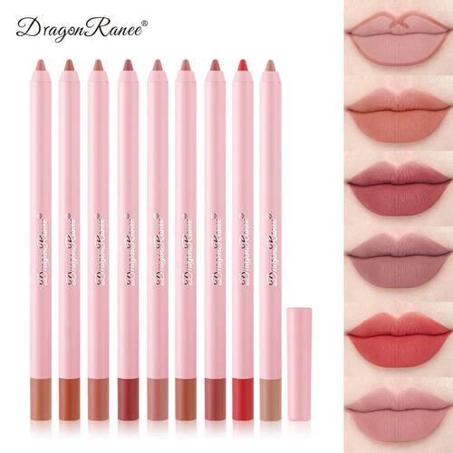 Waterproof Matte Lip Liner in Bean Paste Color, Lip Plumping