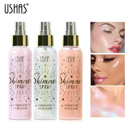 Liquid Highlight Spray Body Face Waterproof Shimmer High Glo