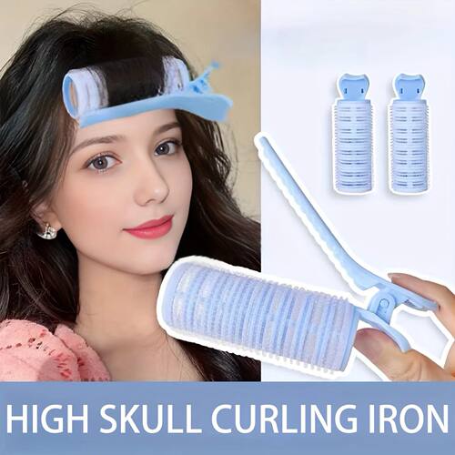 Bangs curling Irons Lazy Hair Rollers Fluffy Styling Clips A