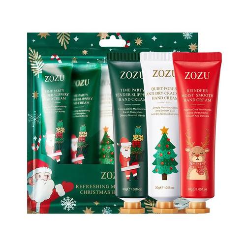 5pcs/Set ZOZU Christmas Hand Cream Sets Moisturizing Refresh
