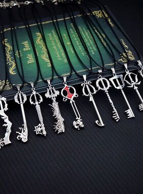 Kingdom Hearts Necklace for Women Men Sora Key Keyblade Neck