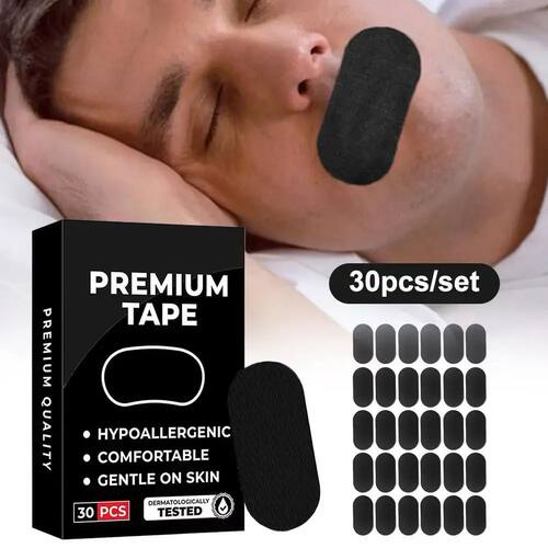 30Pcs Anti-Snoring Mouth Tape for Sleeping Strips Keep Mouth