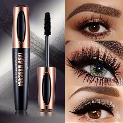 4D Lash Mascara Black Eye Lashes Waterproof & Smudge-Proof L