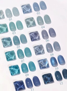 1-24pcs WS Green Blue Gel Nail Polish 2025 New Internet Cele