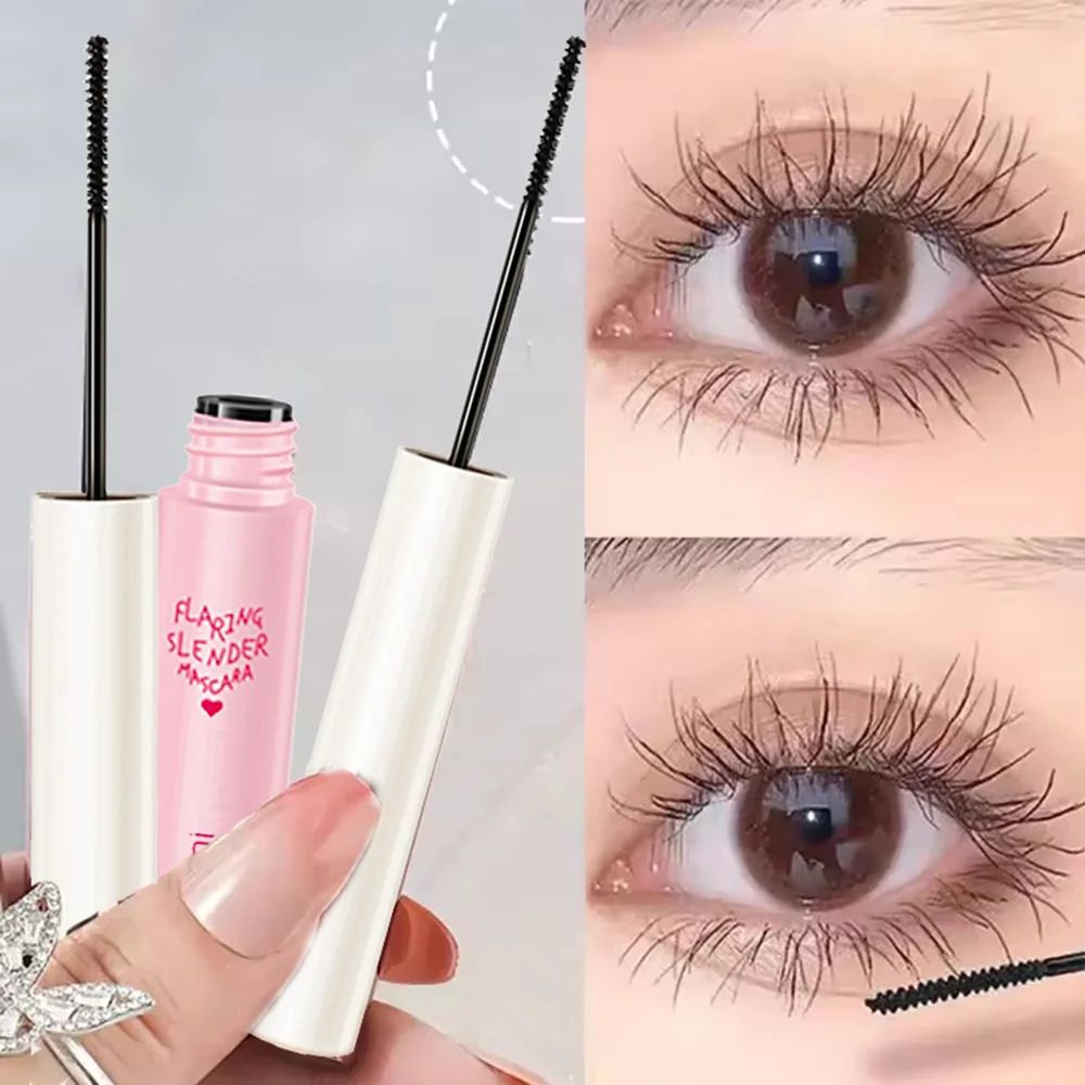 Silk Fiber Curling Mascara, Ultra-Fine Brush, Lengthening &