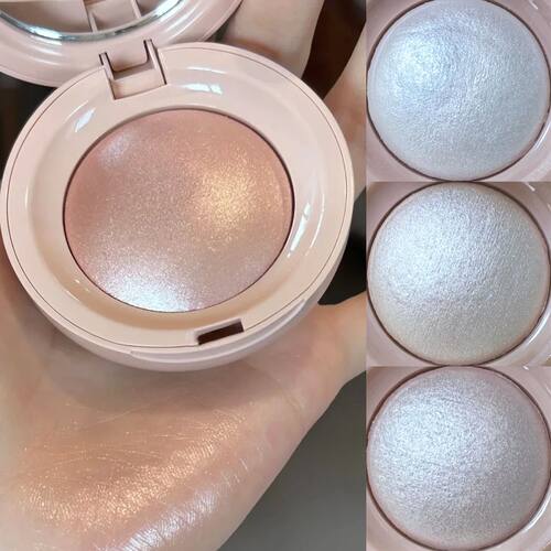 3D Face Highlighter Powder Instant Silky Baked Shimmer Illum