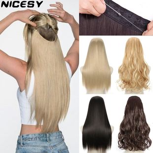 No Clips Natural Hair Extension Synthatic Artificial Long St