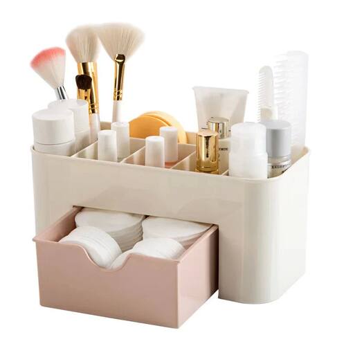 Nail Storage Box Plastic Drawer Style Easy to Clean Desktop