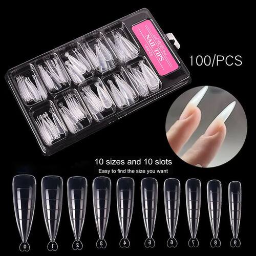 100Pcs Quick Building Nail Mold Tips Dual Nail Extension For