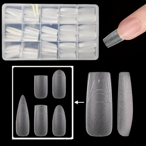 320 Pieces of Soft Gel Full Coverage Nail Guide Line Nail Ti