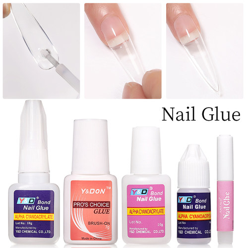 Nail Art Glue Fast-Dry Adhesive Acrylic Art False Tips 3D De