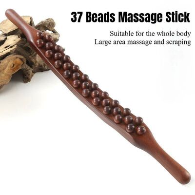 37 Beads Universal Back Massage Tendons Scraping Stick Point