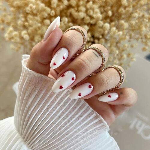 24 pieces of ins-style long press-on nails (teardrop shape),