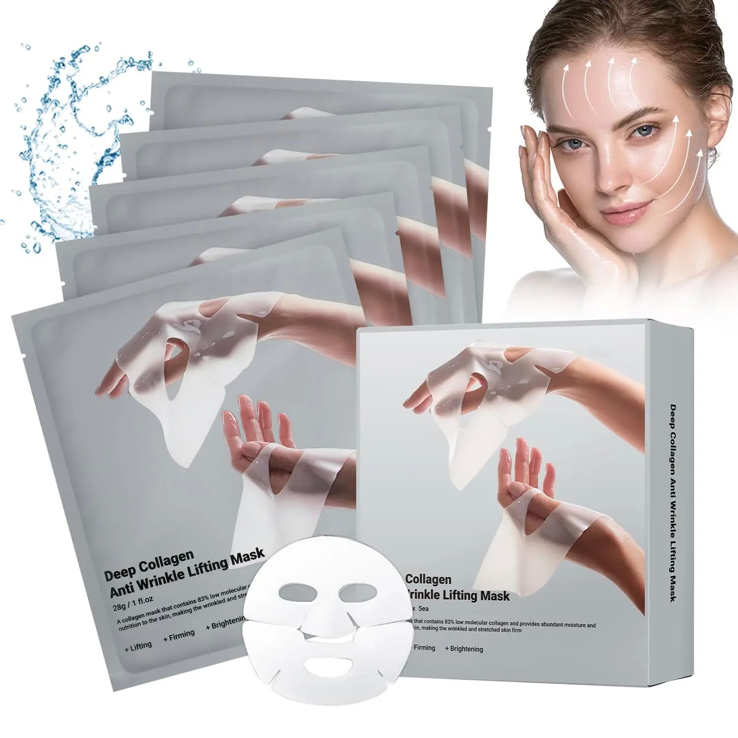 Deep Collagen Anti Wrinkle Lifting Mask Collagen Face Mask O