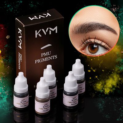 5 Colors 5ML Tattoo Liquid Pigment Semi Permanent Makeup Bla