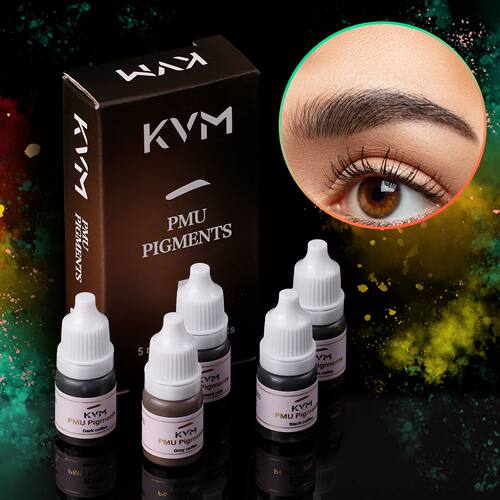 5 Colors 5ML Tattoo Liquid Pigment Semi Permanent Makeup Bla
