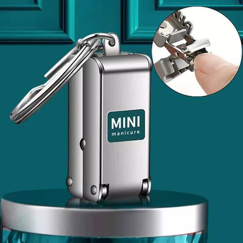 1pcs Nail Clippers Collapsible Portable Travel Fingernail Na