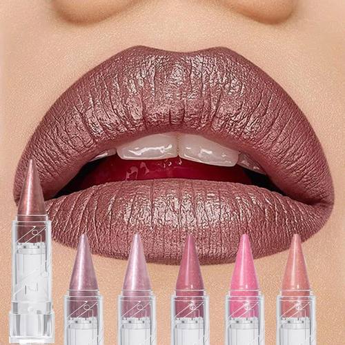 1PC Metallic Lipstick Longlasting Glitter Lip Glaze Waterpro