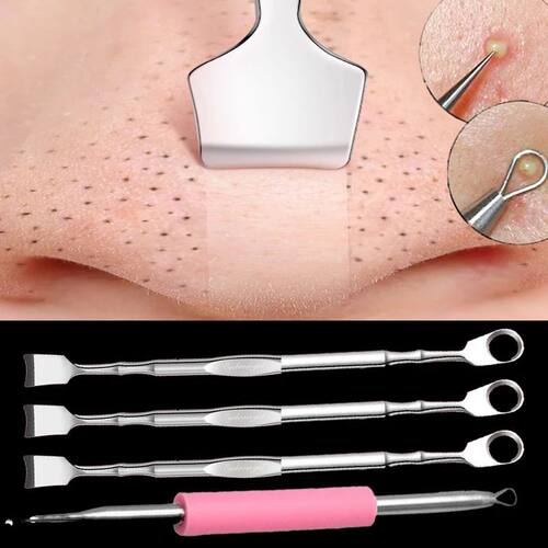 Pimple Popper Tool Blackhead Remover Acne Needle Removing Tr