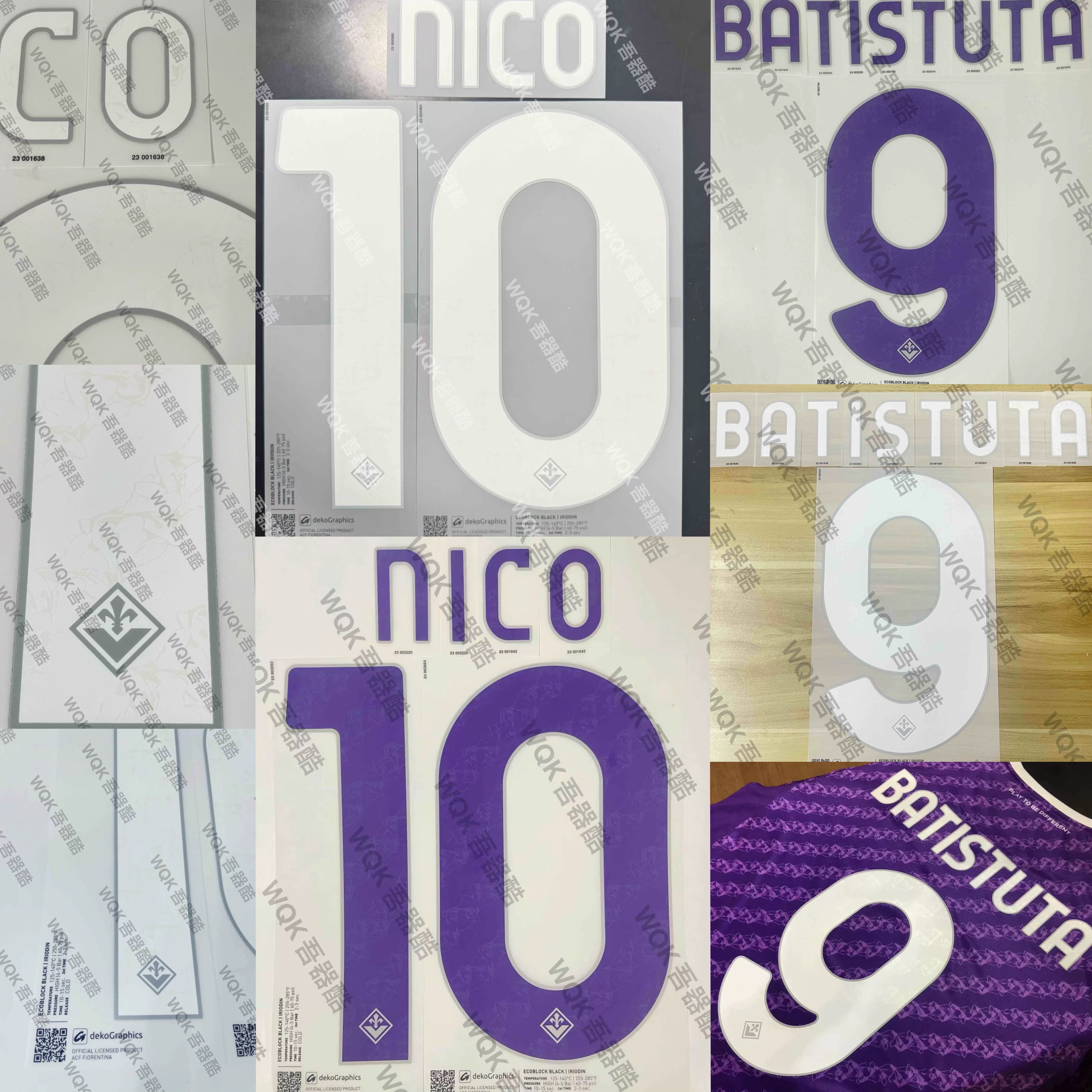 意甲佛罗伦萨2324主场客场字暗纹