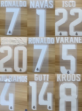 西甲皇马1718赛季客场印字 元年 内有多选 C罗克罗斯贝尔SpID正品