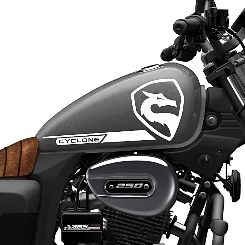 油箱贴花适用于赛科龙RA2贴纸车贴复古机车贴版花改装个性装饰贴