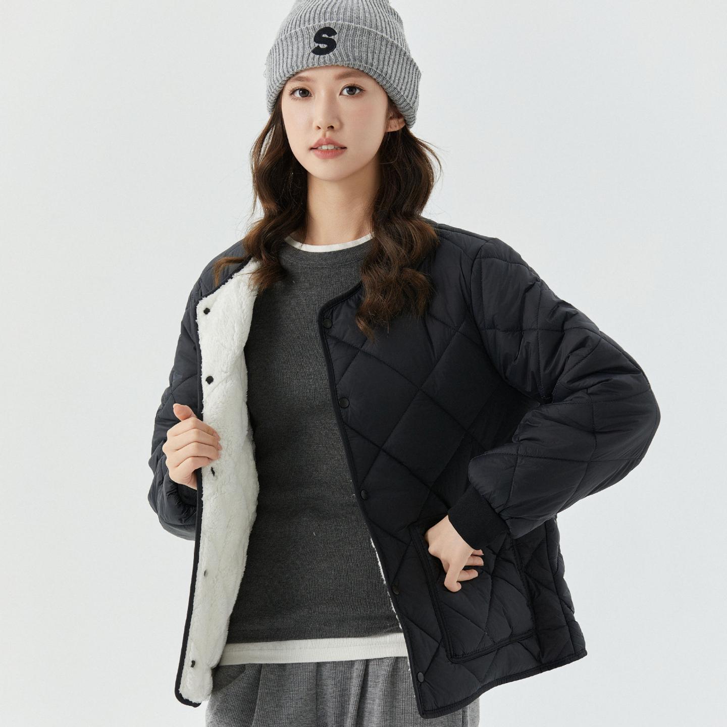 短款加绒棉衣女冬季保暖内胆