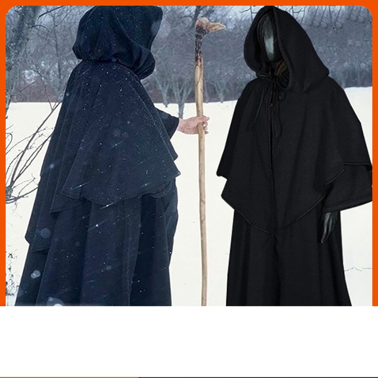 中世纪5色披风连帽长袍斗篷长袍斗篷长袖巫师向导斗篷cosplay装扮