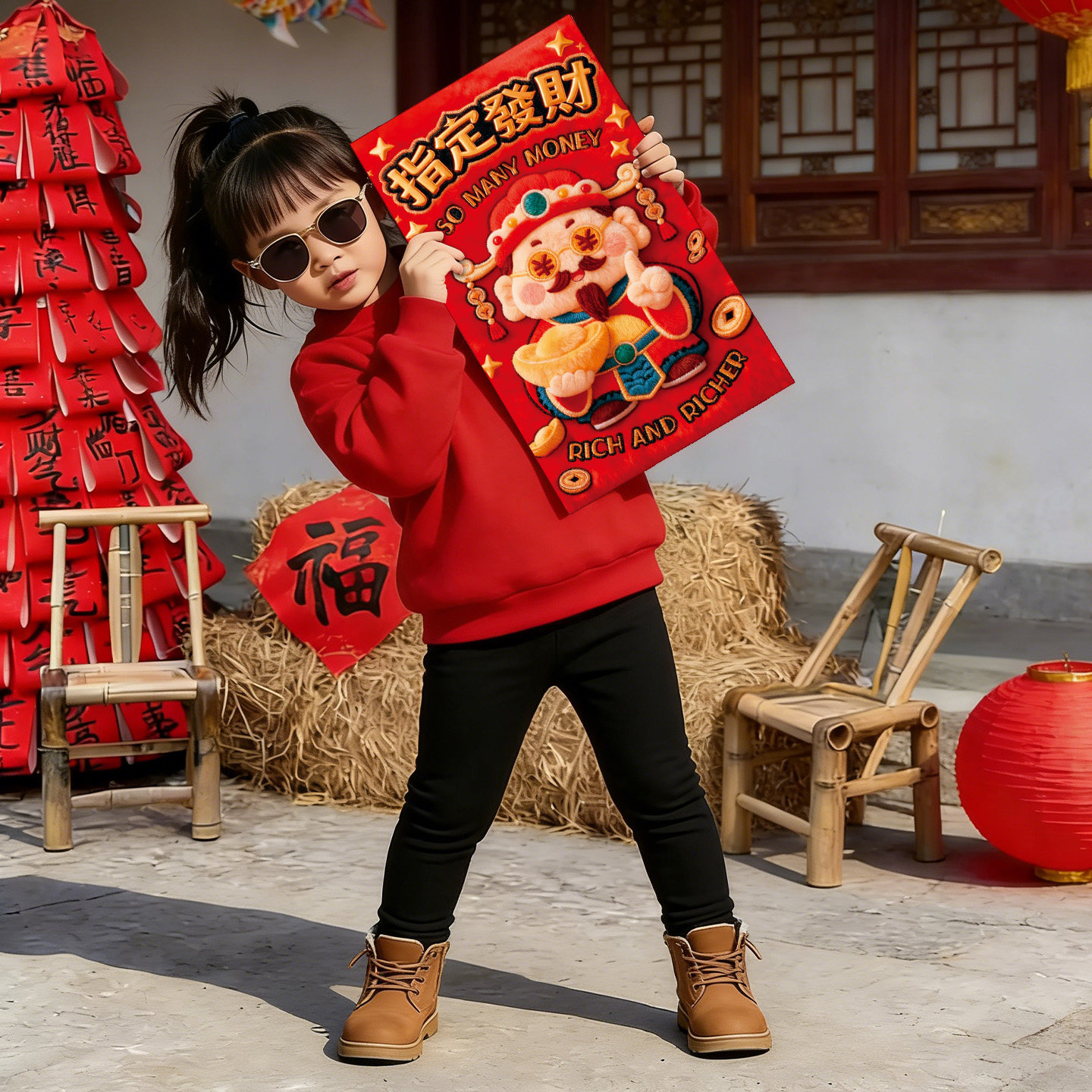 2026新款超级大红包袋特大号万元春节过年利是封卡通儿童压岁钱包