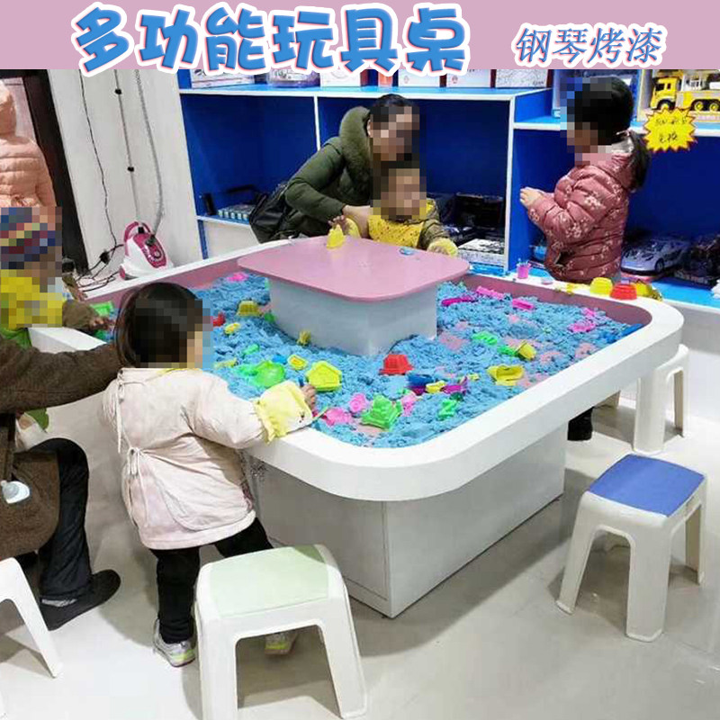 太空商场摆摊烤漆圆形手工桌沙盘图片